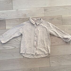 Kids' Classic Beige Button-Down Shirt